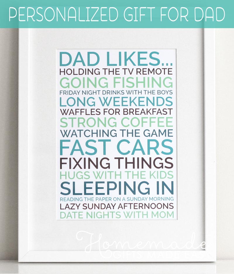 Homemade Fathers Day Gifts & Crafts to Make