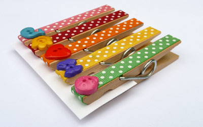 Craft Ideas  Beads on Refrigerator Magnet Crafts   Clothespin Magnet Instructions