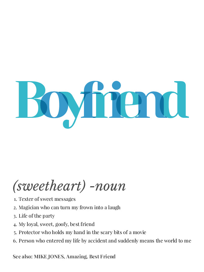 personalized definition poster preview
