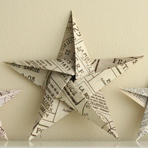 5 pointed origami star