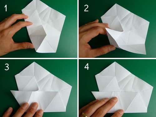5 pointed origami star step 2