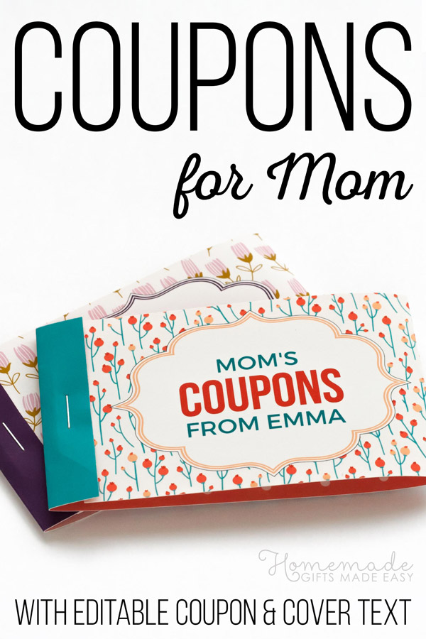 Mothers Day Coupon Booklets to