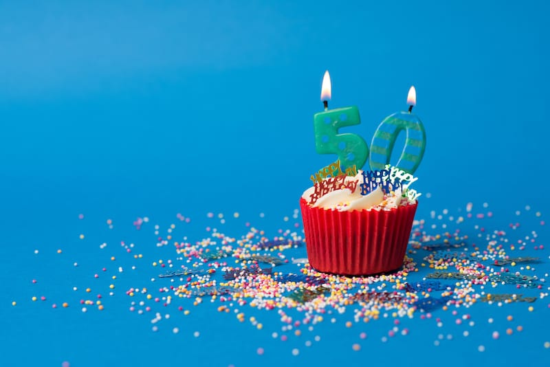 50th birthday ideas cupcake