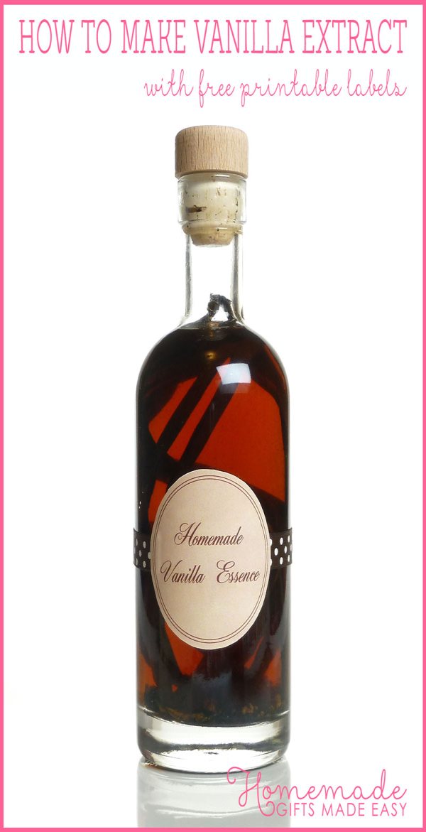 homemade birthday gift vanilla extract