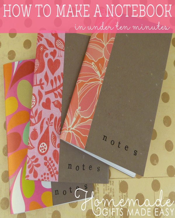 homemade birthday gift how to make a notebook