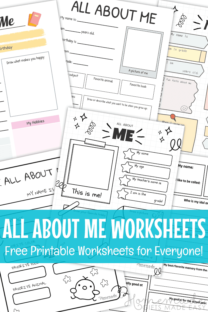 all about me worksheet