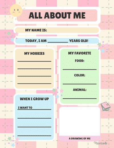 All About Me Playful Pastel
