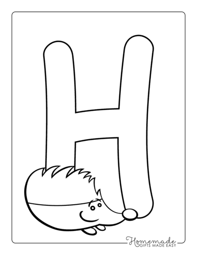 H Before Die Alphabet Lore Coloring Page for Kids - Free Alphabet