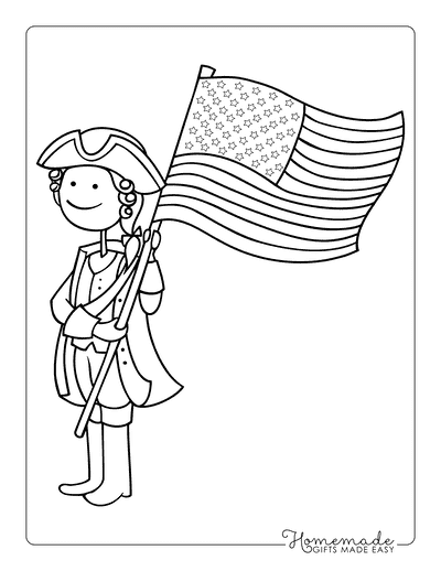 American Flag Coloring Pages American Revolution Patriot Carrying Us Flag American Flag Coloring Pages American Revolution Patriot Carrying Us Flag