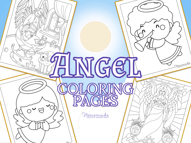 Free printable angel coloring pages