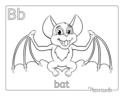 Animal Coloring Pages Bat