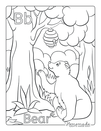 Animal Coloring Pages Bear