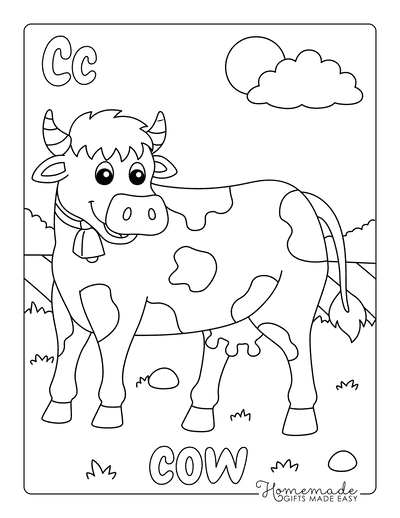 Animal Coloring Pages Cow