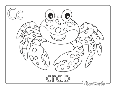 Animal Coloring Pages Crab