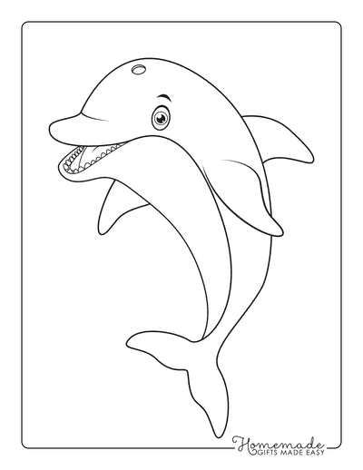 Animal Coloring Pages Dolphin
