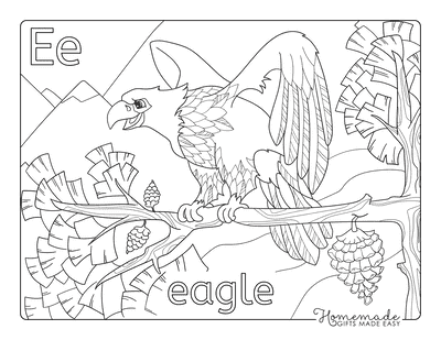 Animal Coloring Pages Eagle