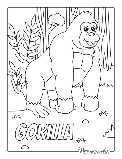 free animal coloring pages for kids