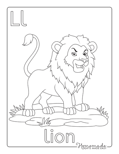 Animal Coloring Pages Lion