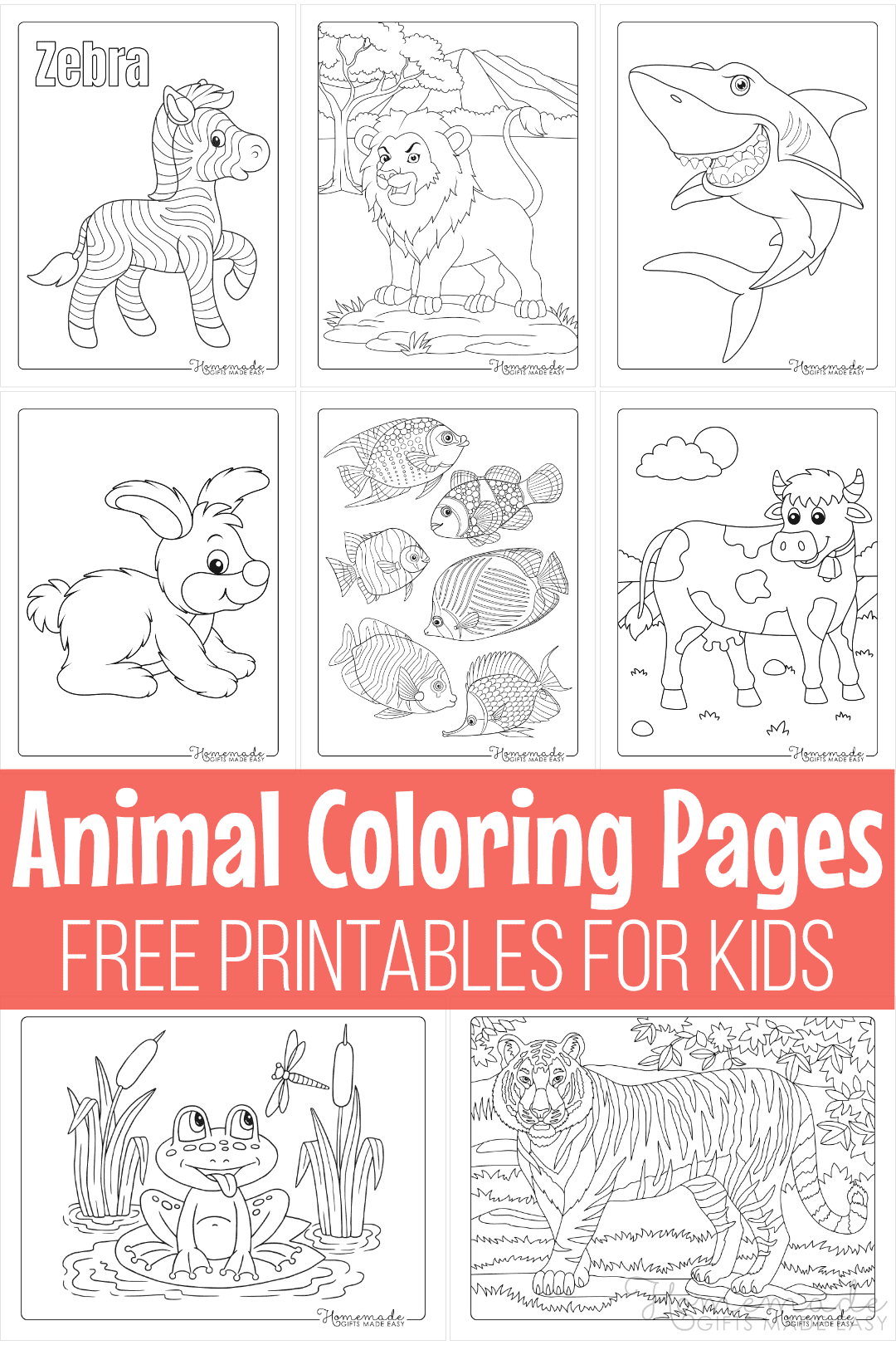 Free Animal Coloring Pages For Kids