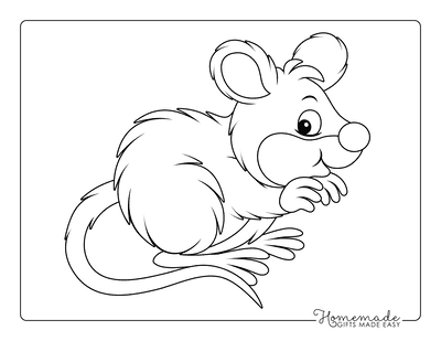 Animal Coloring Pages Mouse