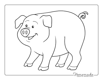 Animal Coloring Pages Pig