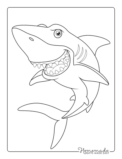 Animal Coloring Pages Shark