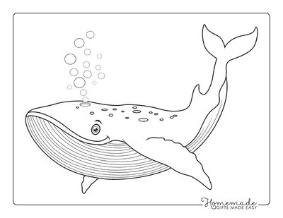 Animal Coloring Pages Whale