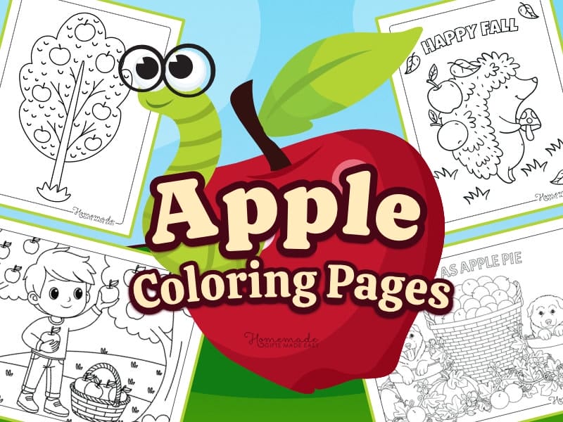Apple Coloring Pages