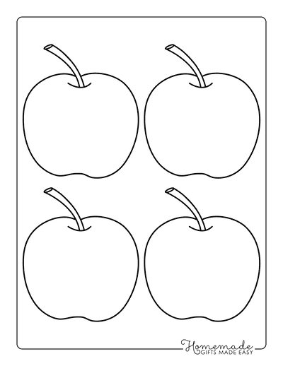 Free Printable Apple Templates for Fall Crafts