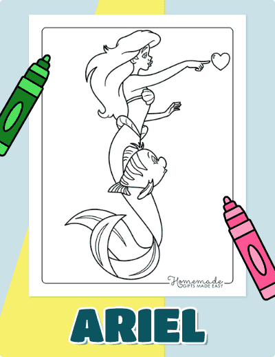 Ariel Coloring Pages