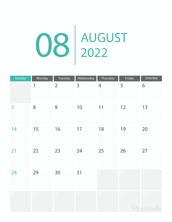 august 2022 calendar free printable with holidays
