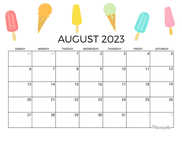 Calendar | Free Printable Monthly Calendars Download 2023