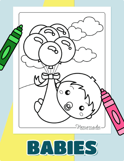 Baby Coloring Pages