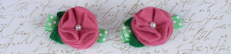 handmade baby hair clips