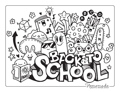 Back to School Coloring Pages Cute Kawaii Animals School Supplies Back to School Coloring Pages Cute Kawaii Animals School Supplies