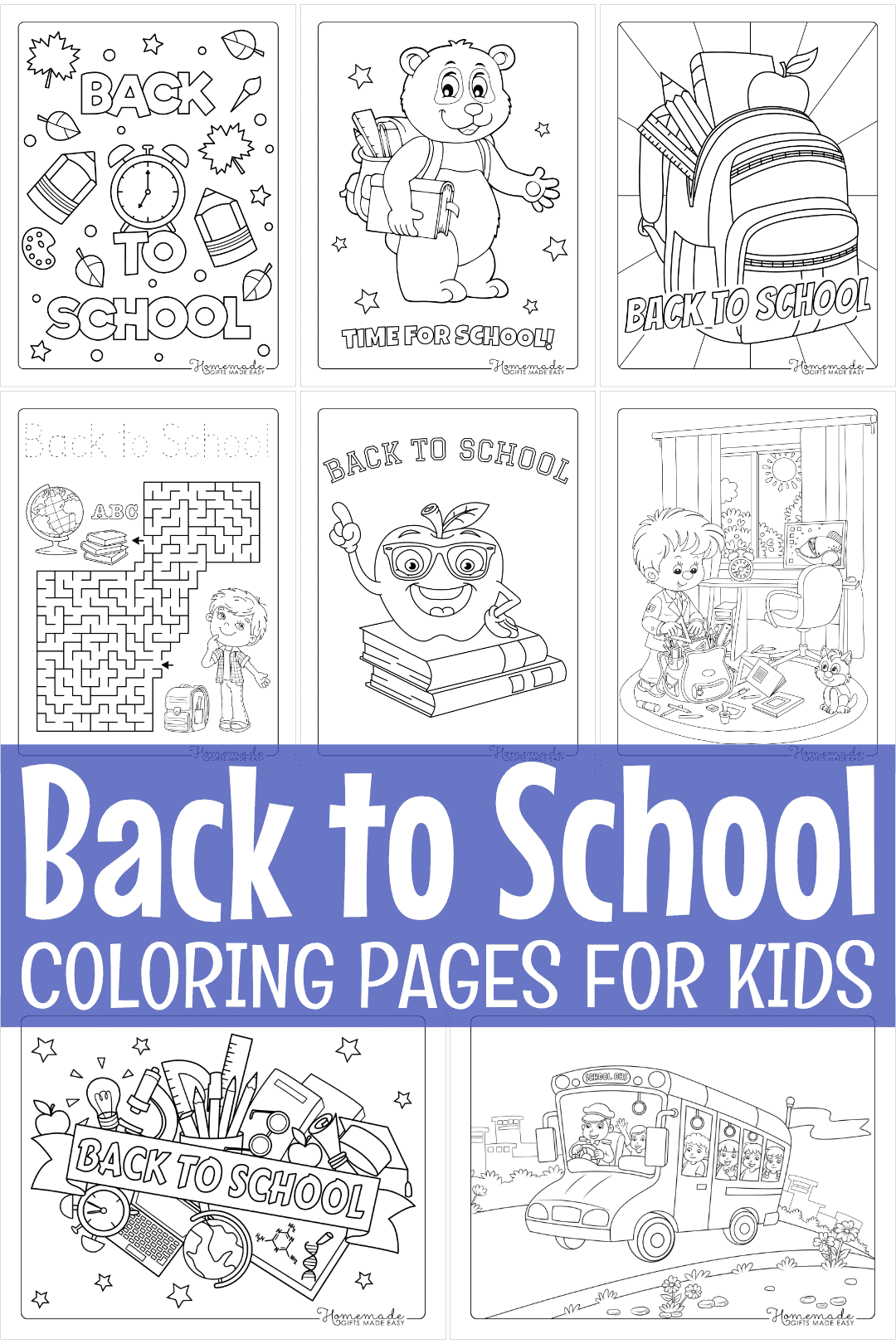 preschool back to school coloring page