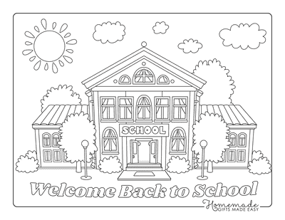 coloring pages school