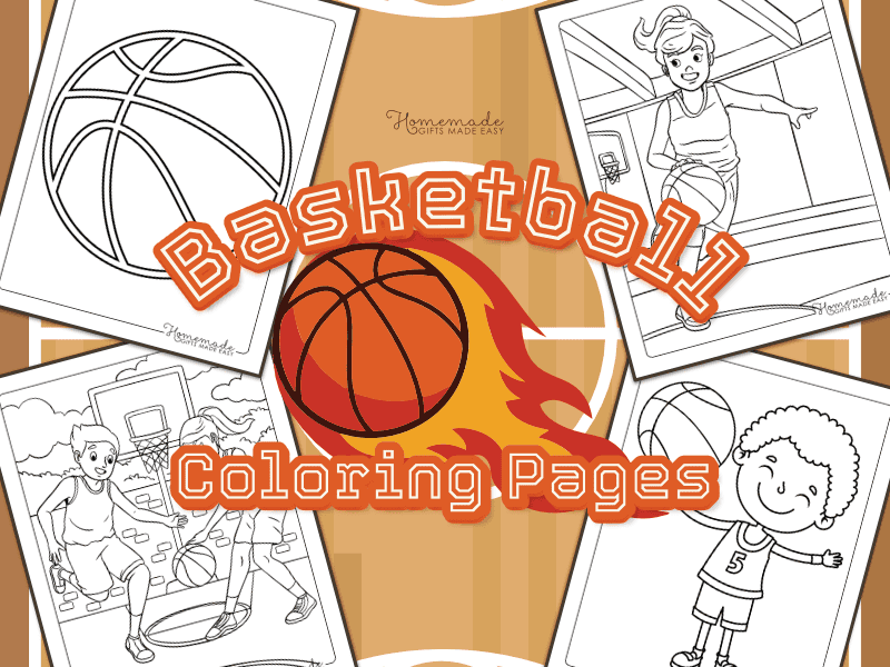 free printable basketball coloring pages