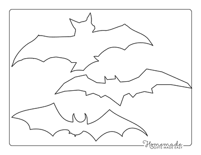 Bat Template Assorted 1 Medium