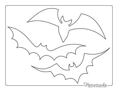 Bat Template Assorted 2 Medium