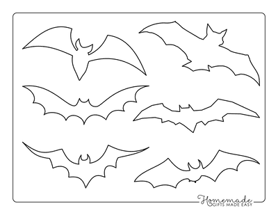 bat drawing template