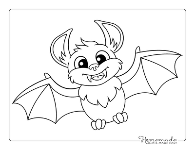 Bat Template Cartoon Large