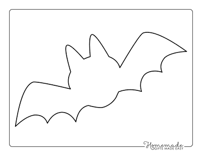 Bat Template Flying Large
