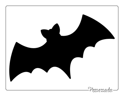 Bat Template Large Black