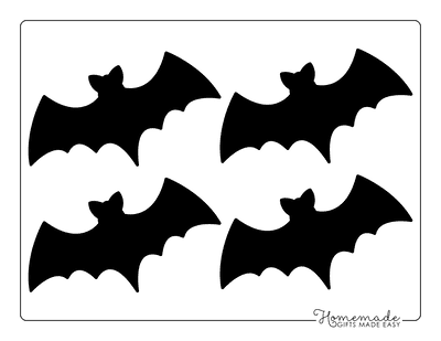 Bat Template Small Black