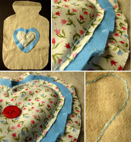 beginners sewing projects hot water bottle cover 6