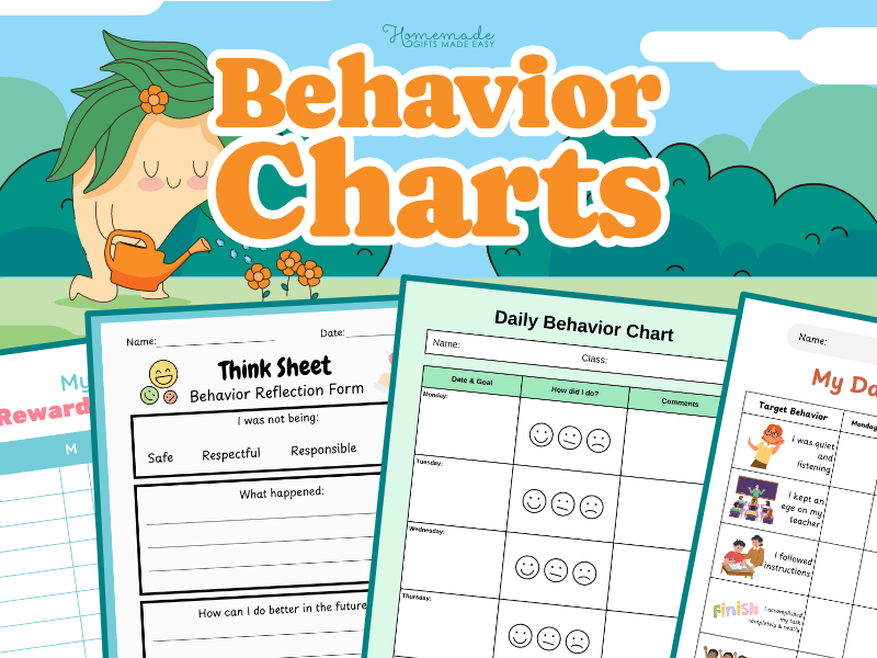 printable behavior chart for kids