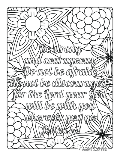 Bible Coloring Pages Joshua 9 1 Strong Brave Fearless