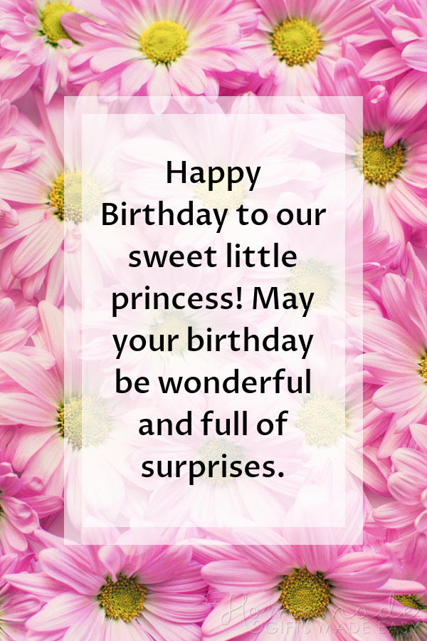 birthday wishes for little girls