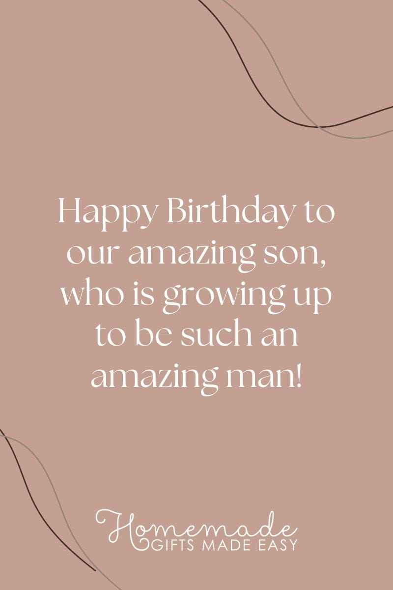 birthday wishes for son an amazing man